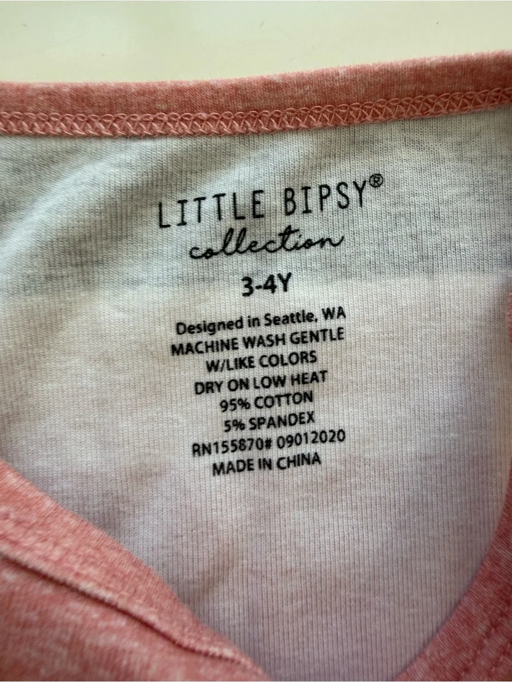 Little Bipsy Pink Striped Tank Dress Size 3/4